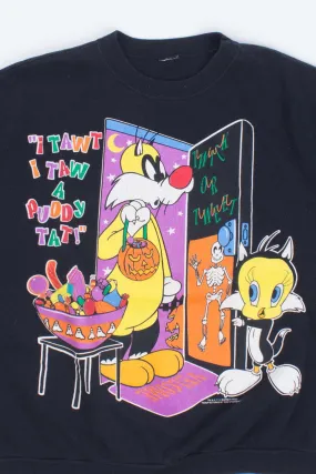 3/4 Sleeve Looney Tunes Halloween Sweatshirt 95'