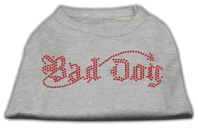 Bad Dog Rhinestone Shirts Grey M (12)