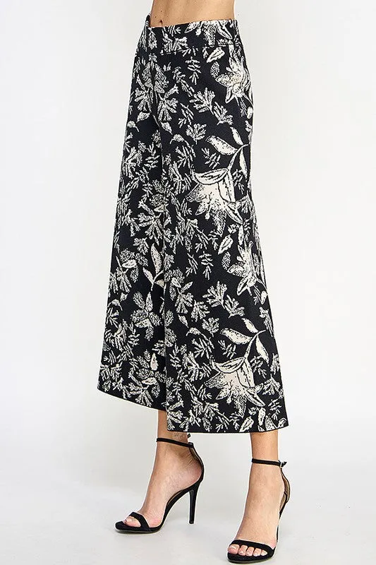Black Jacquard Sweater Pants