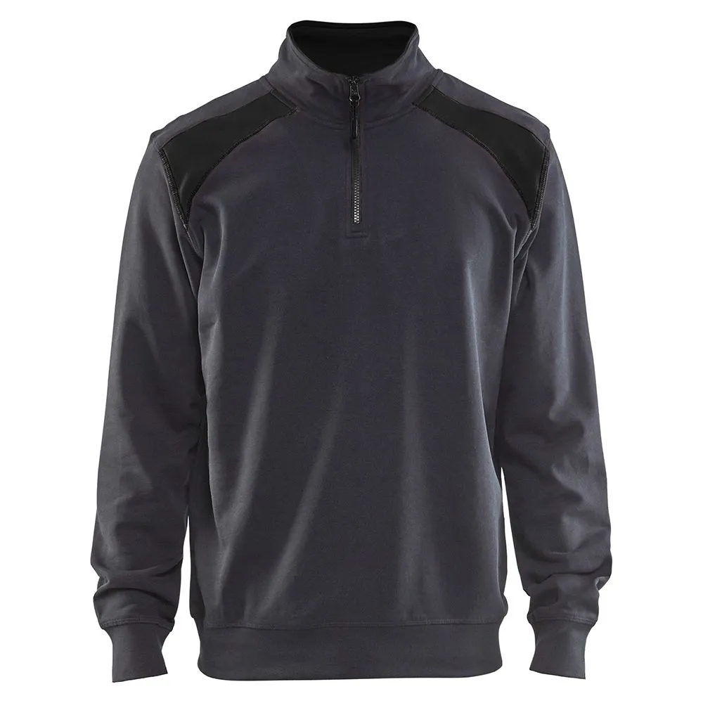 Bl&#xE5;kl&#xE4;der&#x20;3353-1158&#x20;Sweatshirt&#x20;Half-Zip&#x20;-&#x20;Medium&#x20;Grey&#x2F;Black