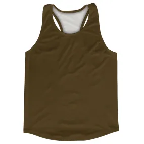 Brown Dark Blank No Ultras Brand Logo Running Track Tops Made In USA