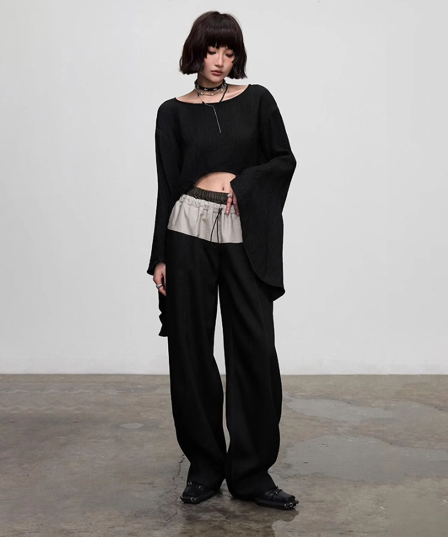 Faux Layered Casual Pants