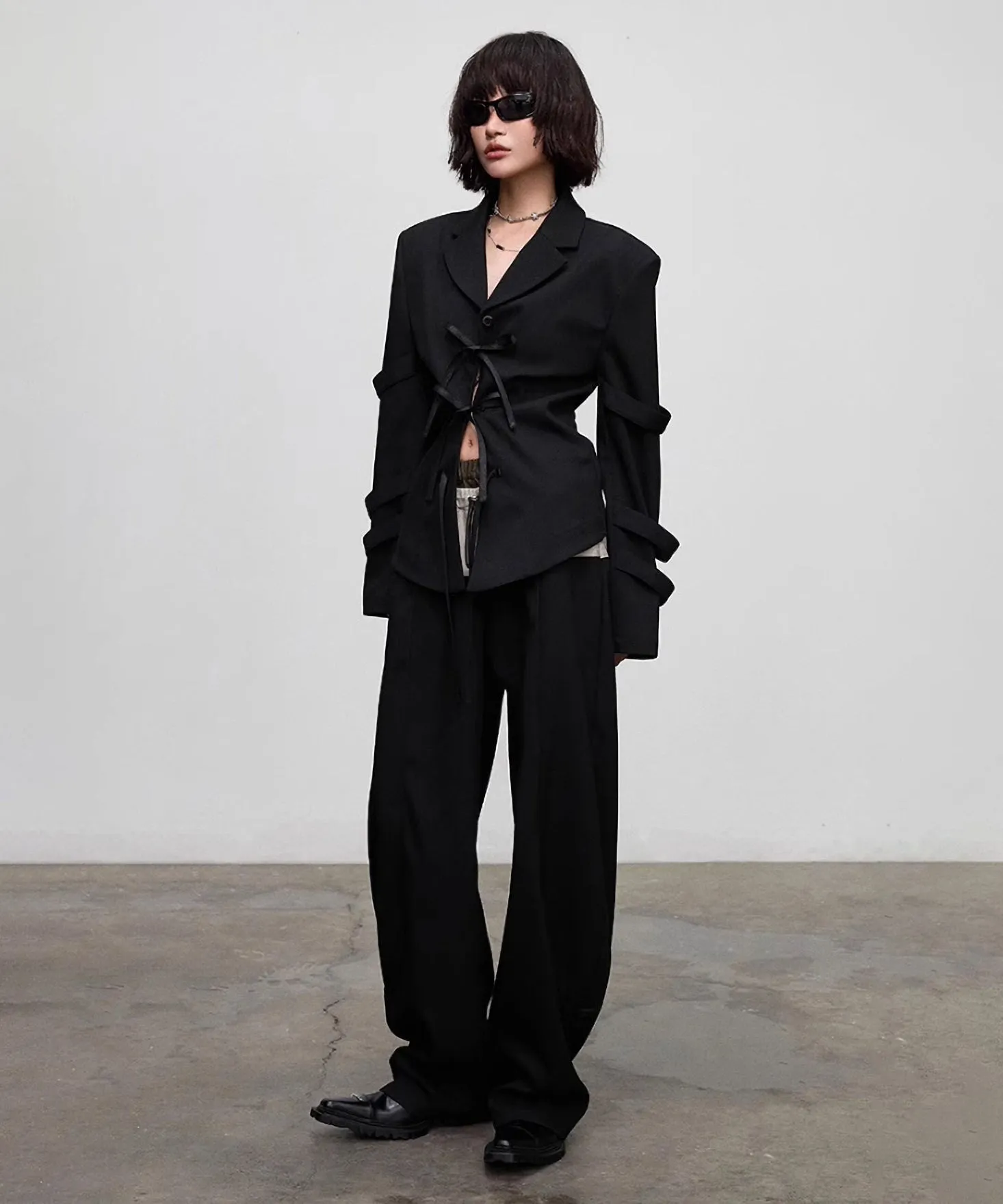 Faux Layered Casual Pants