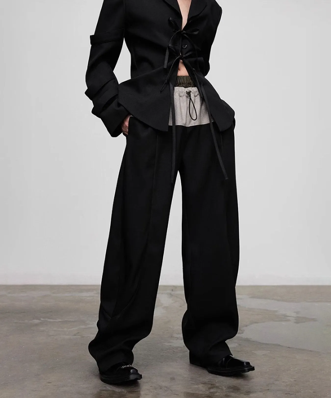 Faux Layered Casual Pants