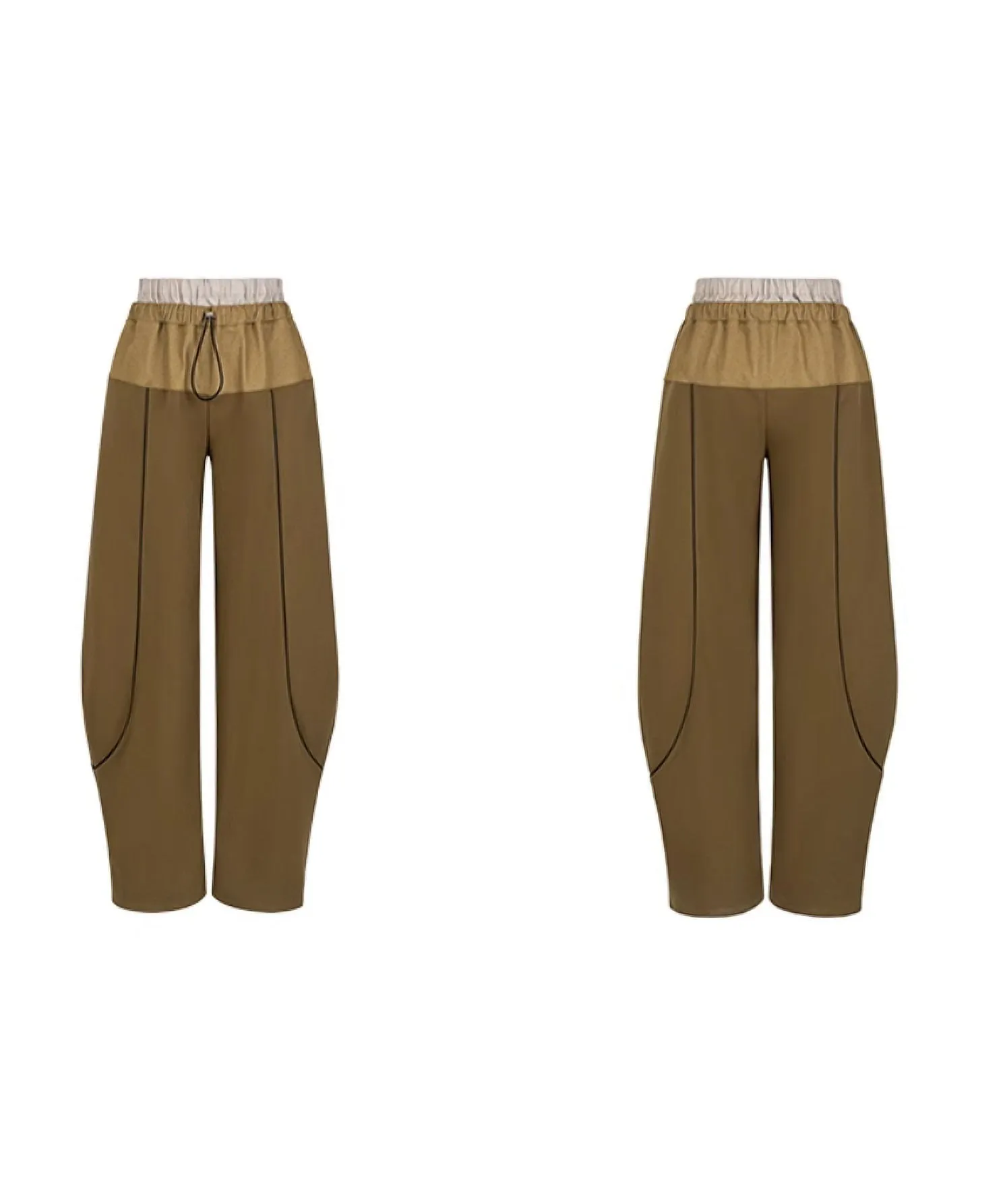 Faux Layered Casual Pants