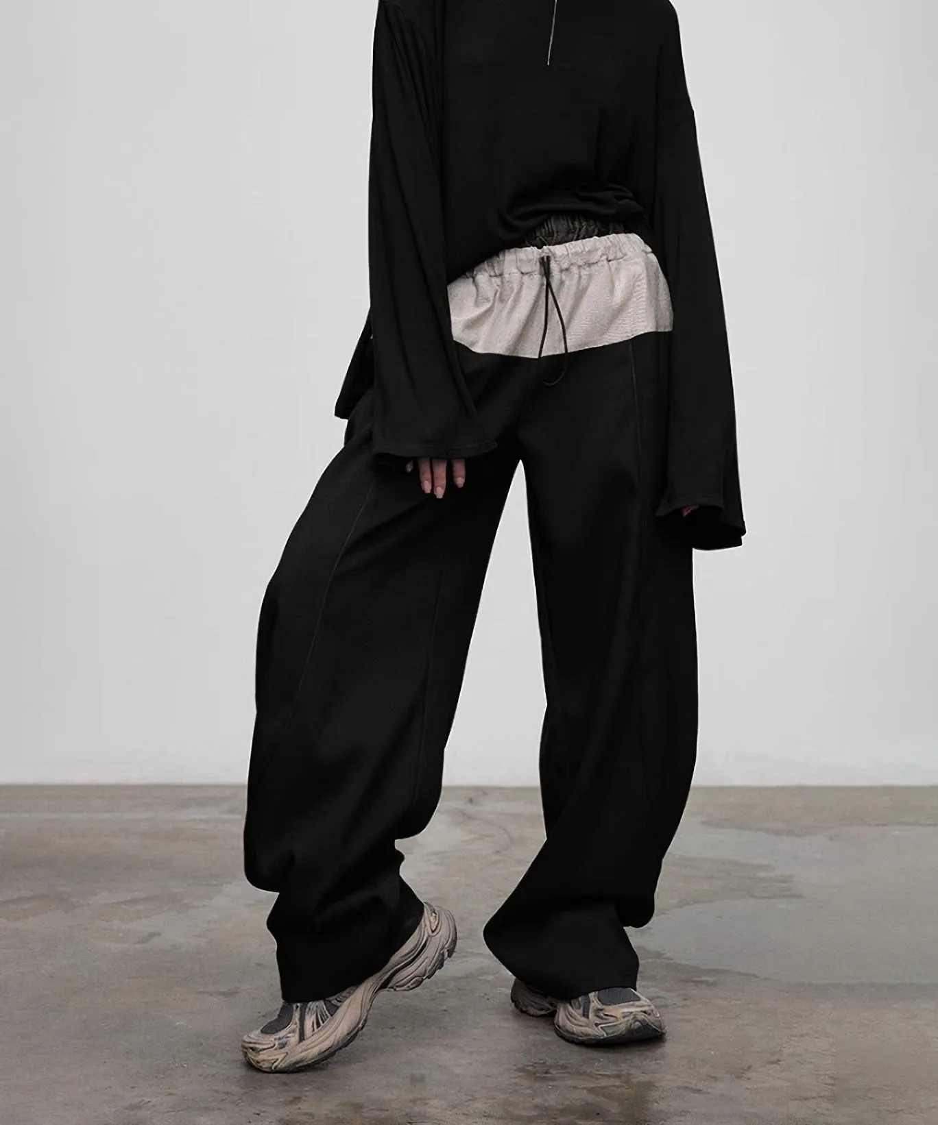 Faux Layered Casual Pants