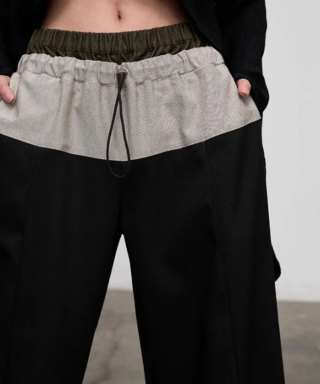 Faux Layered Casual Pants