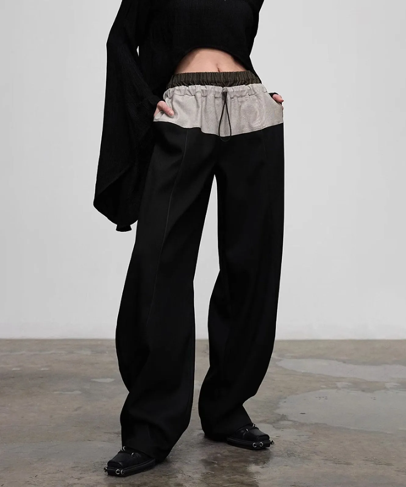 Faux Layered Casual Pants