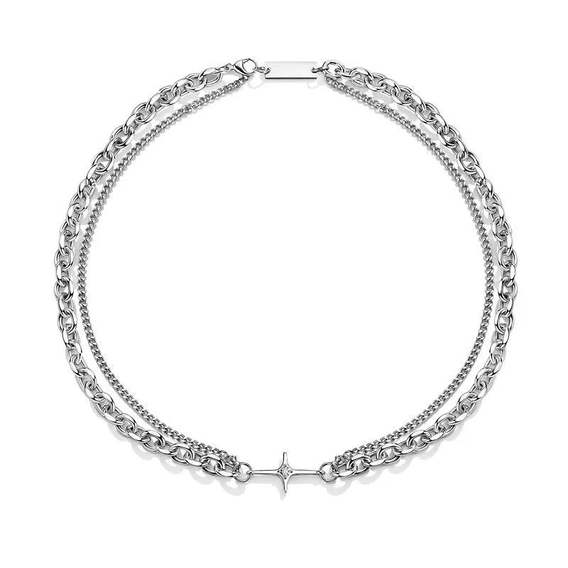 GS No. 83 Pendant Double-layer Necklace