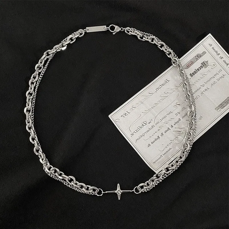 GS No. 83 Pendant Double-layer Necklace