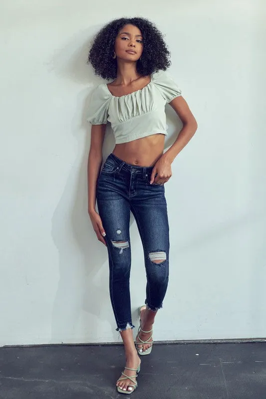 Kancan Gemma Mid Rise Skinny Jeans