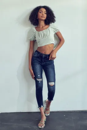 Kancan Gemma Mid Rise Skinny Jeans