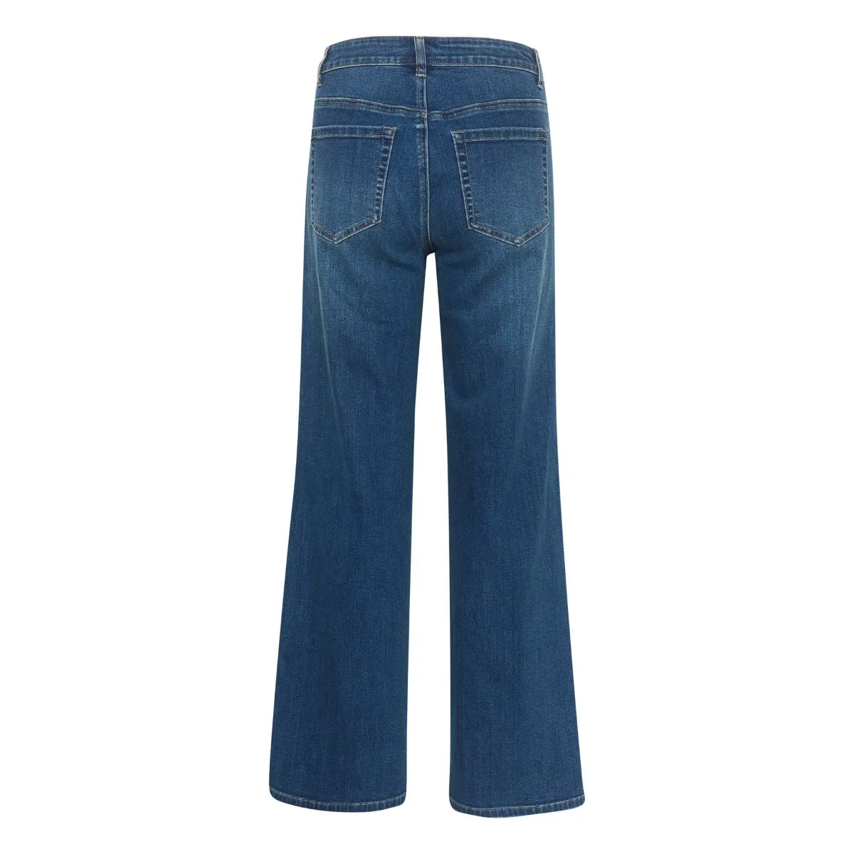 Karla HW Wide Jeans Medium Blue Washed