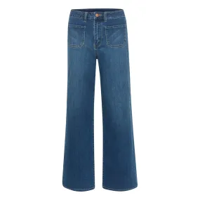 Karla HW Wide Jeans Medium Blue Washed