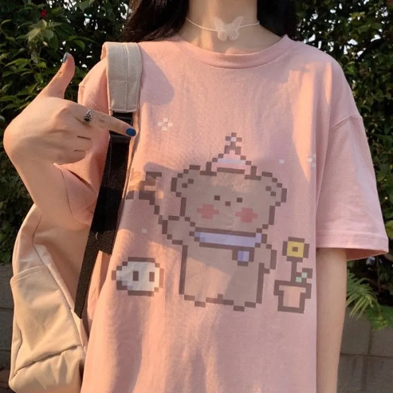 Kawaii Japan Cute Bear T-shirts