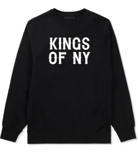 Kings Of NY Retro Font Logo Boys Kids Crewneck Sweatshirt