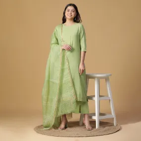 Light Grey Woven Design  Cotton Blend Unstitched Suit Co-ords Set