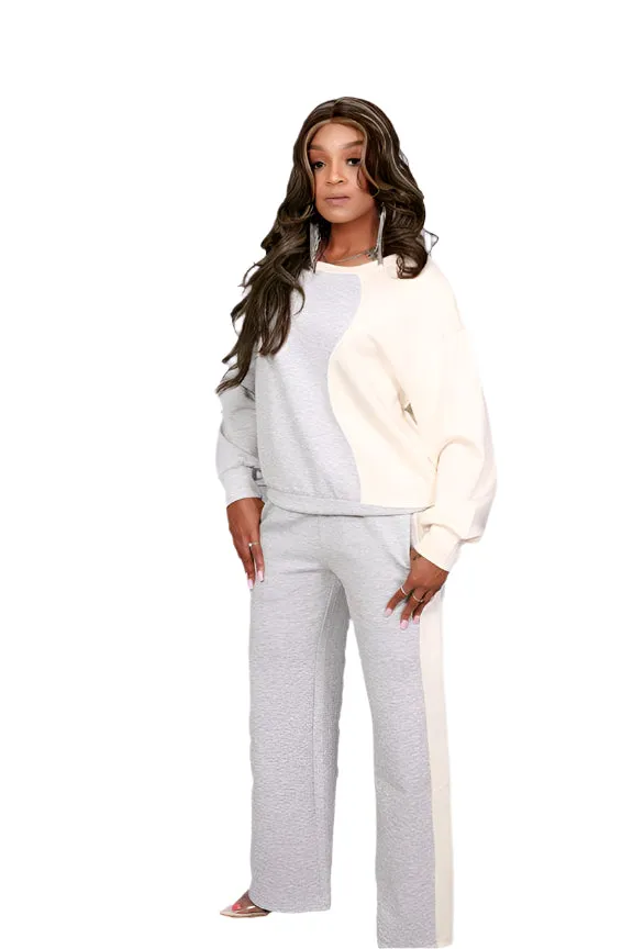 p cill Butter Modal Side Stripe Wide Leg Pants