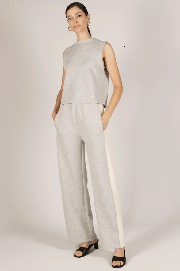 p cill Butter Modal Side Stripe Wide Leg Pants