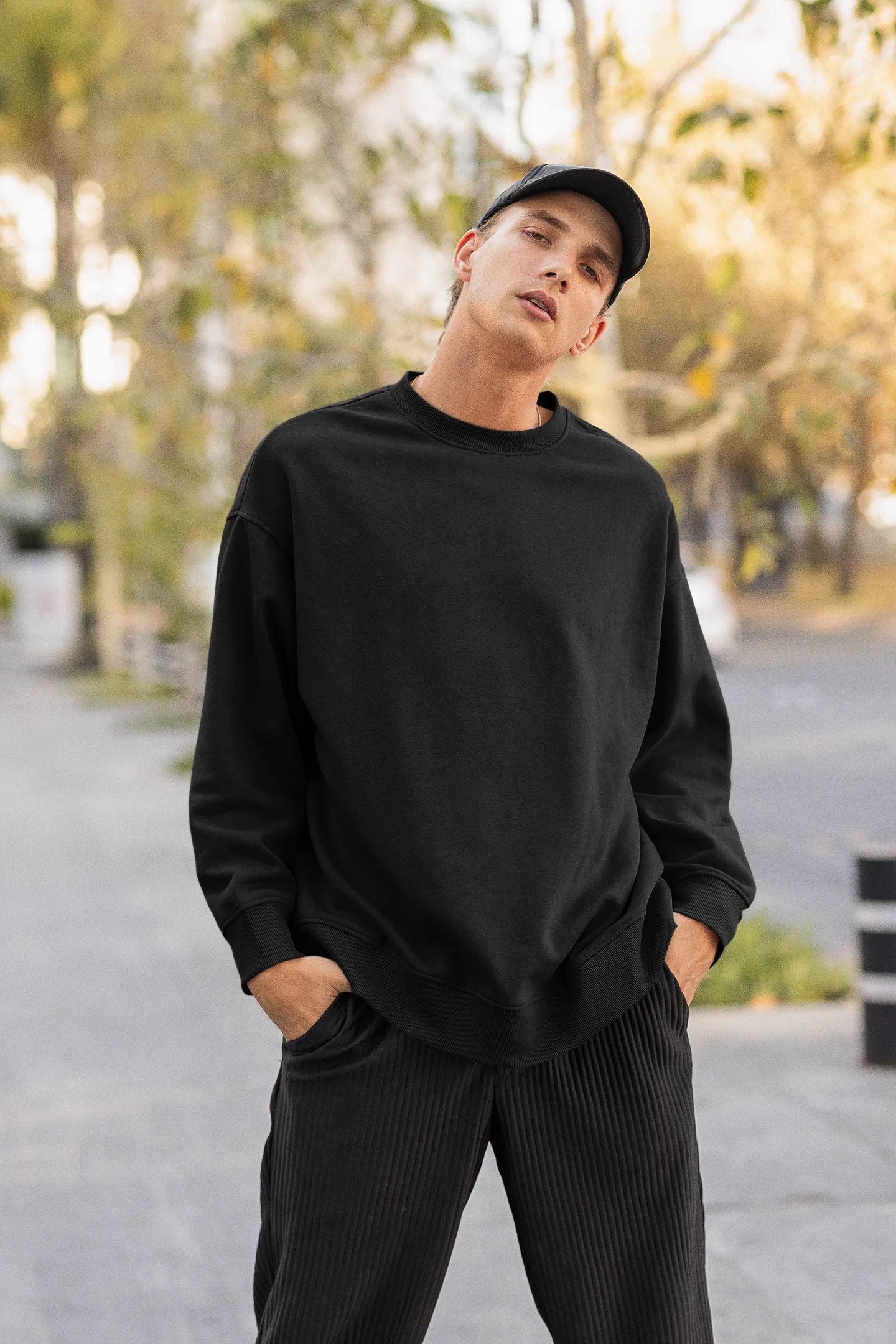 Solid : Unisex Oversize sweatshirts