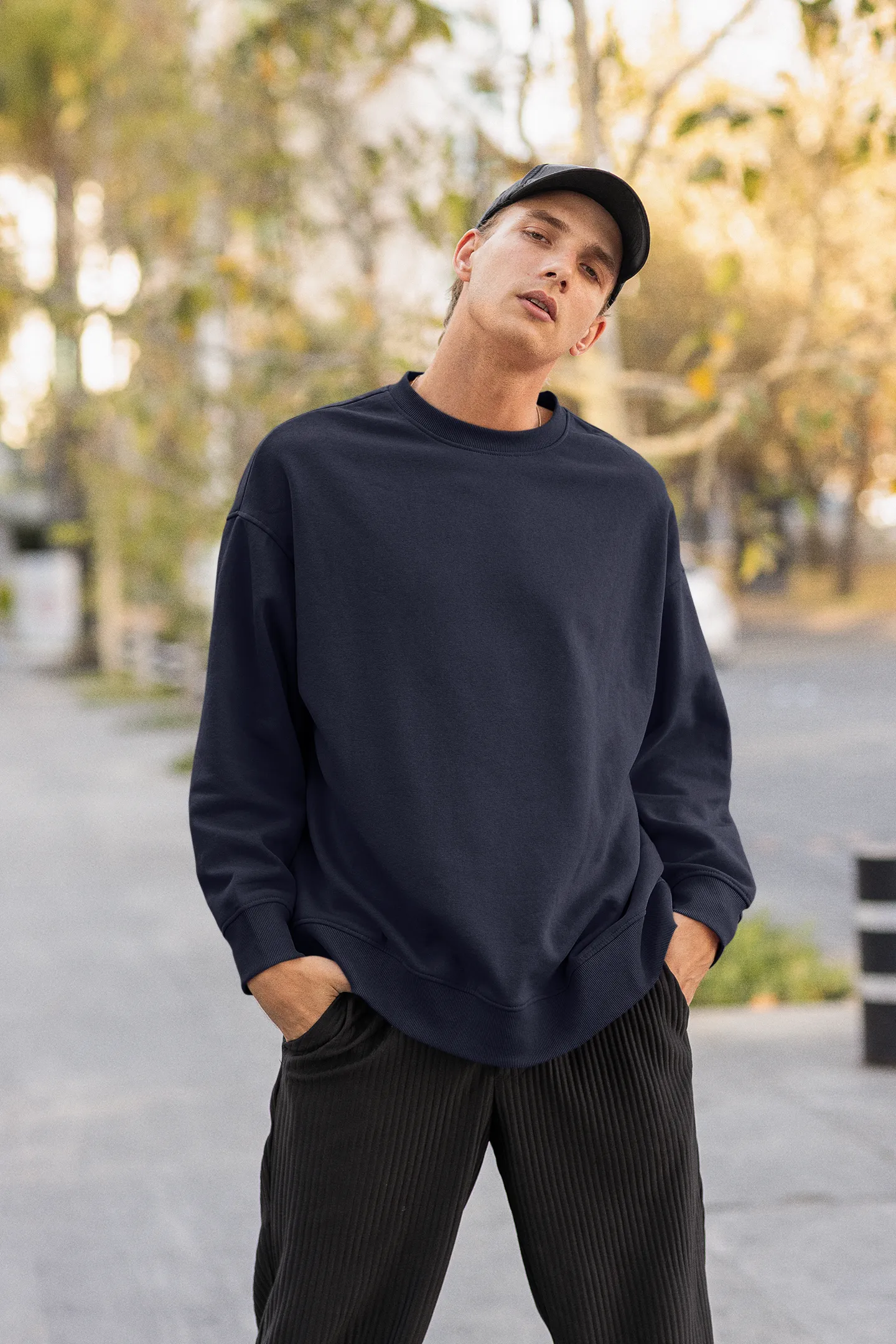 Solid : Unisex Oversize sweatshirts