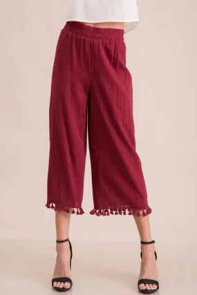 Tassel Cropped Pants